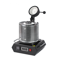 Mini four de fusion électrique numérique, capacité 1kg/2kg/3kg, 220V, avec creuset en graphite, pour la fusion de l'or, des bijoux, de l'argent, de l'étain et du cuivre