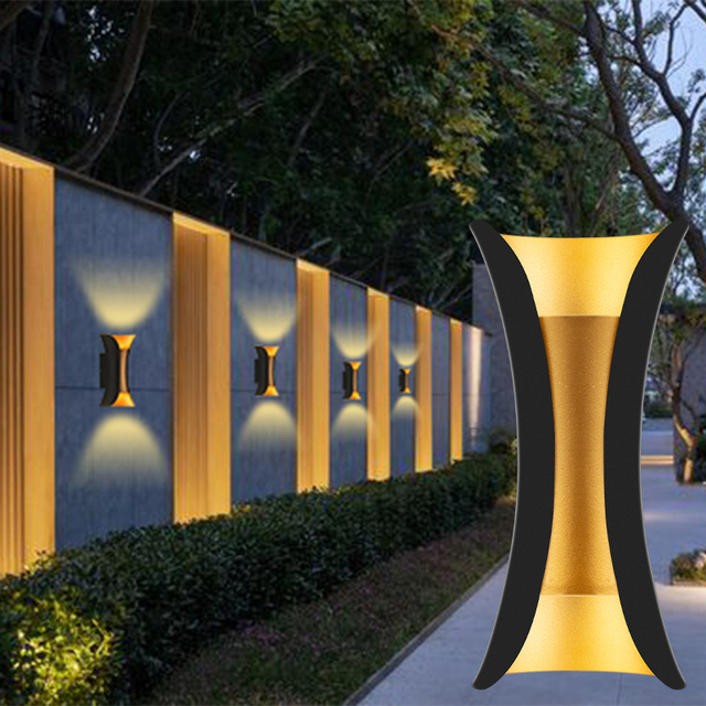 decoration for corridor Stairs BAHE Modern Outdoor Sconce Light IP65 Exterior up and Down LED Wall Lamp for Courtyard Garden Hallway Corridor