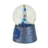 Chanukah boule à neige cadeau souvenir personnalisé casher souvenir boule d'eau personnalisé résine boule de neige fournisseurs souvenir cadeau décor à la maison