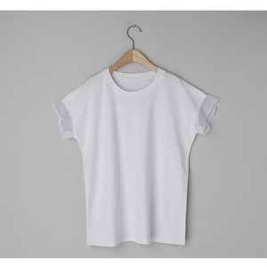<span class=keywords><strong>T</strong></span>-<span class=keywords><strong>shirt</strong></span> Estiva da Donna con Collo Rotondo e Maniche Trasparenti, Maglietta Casual a Maniche Corte, Elegante Blusa Y2K Streetwear per Uso Quotidiano - Product Image 4