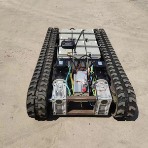 Plateforme robotique de transport à châssis électrique sur chenilles en caoutchouc et acier – Vente en gros - Product Image 1