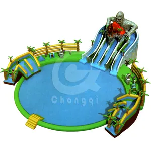 Chongqi-Fabrik individuelles aufblasbares Becken mit Rutsche Wasserspark Aqua-Spielplatz