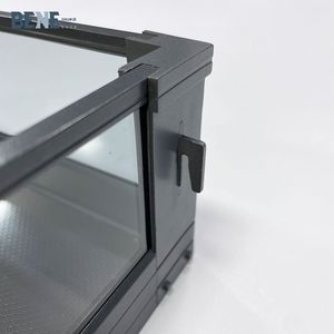 Modern Kitchen Pantry Storage Containers With Glass Hardware <b>Grey</b> Snack Organizer for <b>Cabinets</b> Kitchen Larder - Product Image 5