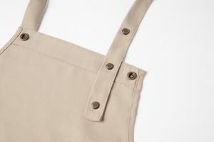 Bán buôn Chất lượng cao biểu tượng tùy chỉnh bền dễ dàng để làm sạch không thấm nước trưởng chờ đợi Đội ngũ nhân viên thịt nướng lâm sàng nhà hàng thanh tạp dề - Product Image 4