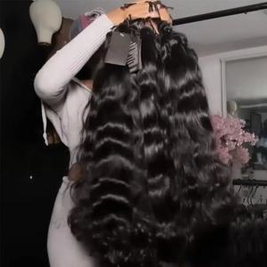 Pelucas con malla frontal de cabello humano ondulado de 36 pulgadas, peluca Frontal de encaje Hd alineada con cutícula, pelucas de cabello crudo vietnamita para mujeres negras - Product Image 4