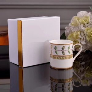 Classic Bone China Afternoon <b>Tea</b> Gold-Rimmed Cup Saucer Kettle <b>Set</b> Cup and Saucer for gift - Product Image 3