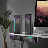 Subwoofer Desktop RGB portabel, USB 2.0 Subwoofer untuk PC & Laptop SKD CKD Audio speaker komputer mendukung SKD CKD