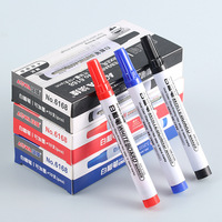 Marqueur effaçable à sec rechargeable YOOHOO, grande capacité, tableau blanc, faible odeur, encre rouge/bleue/noire, 15*2mm, école