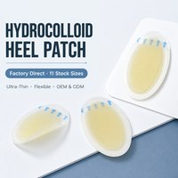 Pansements hydrocolloïdes imperméables invisibles ultra-minces à forte adhérence pour talons, vente en gros
