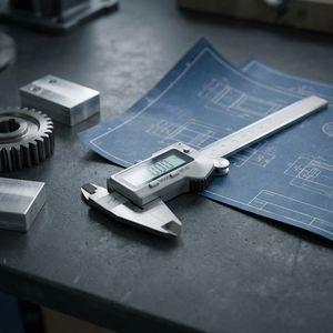 Calibrador Vernier de Alta Resistencia de 8 Pulgadas de Jeoro Precision con Tornillo de Ajuste Fino para Mediciones de Ingenierí<span class=keywords><strong>a</strong></span> Precisas - Product Image 1