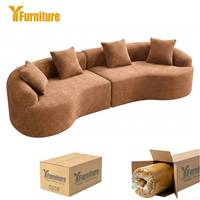 Modulares Schlafsofa mit Stoffbezug und Schwammfüllung Apartment-Set Vakuumkomprimierte Couch