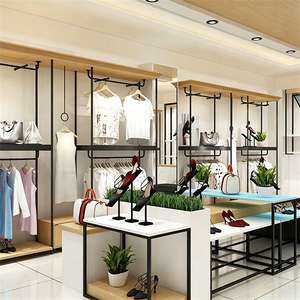 Présentoir Carré Personnalisé HongMing pour Vêtements Féminins – Support et Étagère en Fer pour Magasins et Centres Commerciaux en Chine - Product Image 2
