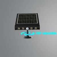 Lampe solaire LED 8-en-1 950LM, étanche IP65, détecteur de mouvement, du crépuscule à l'aube, lumière extérieure portable pour jardin, allée, camping