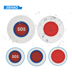 New Waterproof Khẩn Cấp Nút SOS Máy Nhắn Tin Trường Hợp Bồi Bàn Không Dây Gọi Chuông Cửa Nhà Thông Minh Kid Elder Báo Động Bao Vây Nhựa - Product Image 2