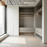 Armoire de chambre en bois personnalisée : Agencement 3D pour des suites parentales optimisées et une réduction de temps de pose