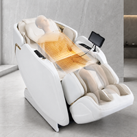 Fauteuil de massage intelligent 4D personnalisé avec logo, inclinable à gravité zéro, système SL Track, contrôle IA, chauffage, masseur de pieds, pour la santé à domicile
