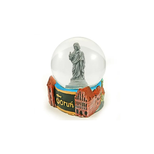 Imán de Resina Personalizado de Alta Calidad con Diseño de Ciudad Polaca, Recuerdo de Edificio Emblemático, Modelo de Nicolaus Copernicus, Souvenir de Globo de Nieve - Product Image 1