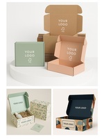 Boîte d'expédition blanche, boîte à courrier en carton ondulé blanc kraft, boîte cadeau pour l'emballage des petites entreprises