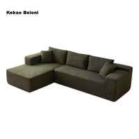 Sofá Seccional Moderno en Forma de L para el Hogar, Mueble Pequeño para el Hogar, Combinación de Esquina, Tela, Compresión al Vacío para Talleres