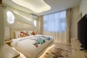 Juego de Muebles de Dormitorio de Hotel con Temática Oceánica Moderna, Base de Cama de Madera Tamaño Queen Personalizada con Cabecera para Uso en el Hogar y Apartamentos - Product Image 4