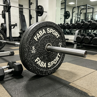 Meilleures ventes : Disques de musculation en caoutchouc haute température avec points de couleur, qualité professionnelle / Plaques de poids Bumper