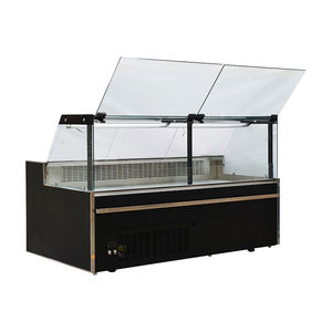 ตู้แช่อาหารร้อนสำหรับร้านขายเนื้อ ไก่ปรุงสุก ตู้โชว์อาหารแบบตั้งโต๊ะ มุมฉาก พร้อมตู้แช่เย็น - Product Image 4