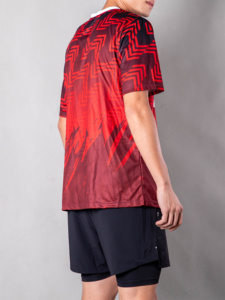 2024 Anpassen Großhandel Sport Jersey Club Uniform Benutzer definierte atmungsaktive Sport hemden Sublimation Druck Sport bekleidung - Product Image 3