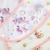 Bavoirs pour bébé lavables en machine les mieux notés fermeture à boucle à crochet facile à nettoyer manches courtes pour les nourrissons tout-petits