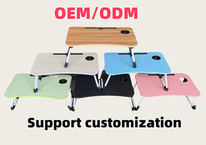 Portable Laptop Folding <strong>Table</strong> Bedroom Bed Office <strong>Simple</strong> Folding Small Desk with Storage Box - Product Image 5