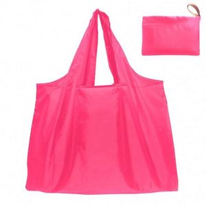Sacs de courses écologiques personnalisés en gros, couleur unie, en tissu Oxford 210D, réutilisables et pliables - Product Image 3