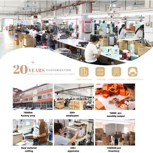 Yadao sang trọng màu đen sơn mài LED hộp đồ trang sức biểu tượng tùy chỉnh kim cương Nhẫn Mặt dây chuyền quà tặng đồ trang sức trường hợp bao bì với đèn bán buôn - Product Image 6