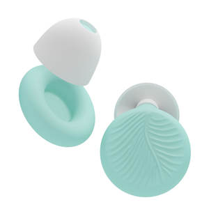 Tapones para los oídos de seguridad reductores de ruido de silicona suave insonorizados reutilizables para viajar, dormir, aviones - Product Image 3