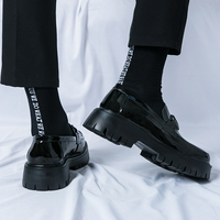 Chaussures habillées décontractées pour hommes, tendance et en promotion, respirantes, imperméables, en PU, à plateforme, antidérapantes, printemps, été, automne