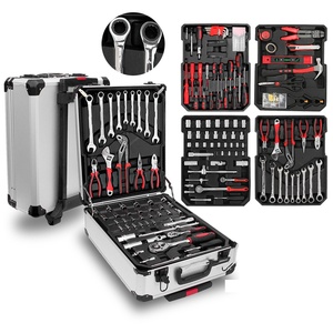 Juego <span class=keywords><strong>de</strong></span> llaves <span class=keywords><strong>de</strong></span> carraca <span class=keywords><strong>de</strong></span> acero al carbono Premium <span class=keywords><strong>de</strong></span> 187 piezas, herramienta <span class=keywords><strong>de</strong></span> mano para maleta, incluye enchufe combinado para reparación, personalización OEM - Product Image 6