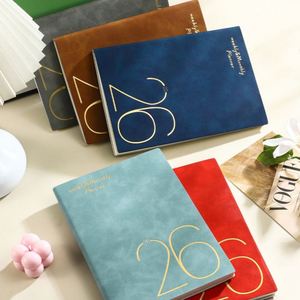 Papelería al por Mayor, Agenda Diaria, Semanal y Mensual 2026, Cuadernos de Cuero PU, Libretas para Regalos Escolares - Product Image 2