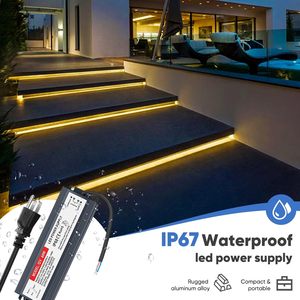 Alimentation <span class=keywords><strong>LED</strong></span> <span class=keywords><strong>12V</strong></span> 5A 60W, <span class=keywords><strong>transformateur</strong></span> <span class=keywords><strong>LED</strong></span> étanche IP67 (AC 110-220V vers <span class=keywords><strong>12V</strong></span>/24V) <span class=keywords><strong>avec</strong></span> prise 3 broches - Product Image 4