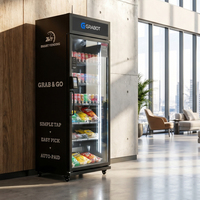 AI Smart Auto Vending Machine with Tempered Glass 647L Capacity Multiple Payment Options <strong>Selling</strong> Drinks & Foods Vending Machine