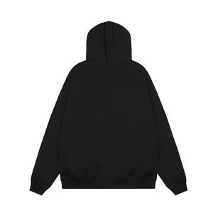 Unisex High Street <b>Jacket</b> Letter Foam Fleece Hoodie Sweatshirt Trendy Brand Collaboration 100% Cotton Oversized Winter Digital - Product Image 3