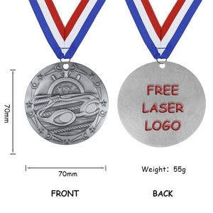 Medaglie da Nuoto con Texture <span class=keywords><strong>Vintage</strong></span>, Pressofuse in Oro, Argento e Bronzo, Progettate per Competizioni Professionali, Eventi Sportivi e Giochi - Product Image 5