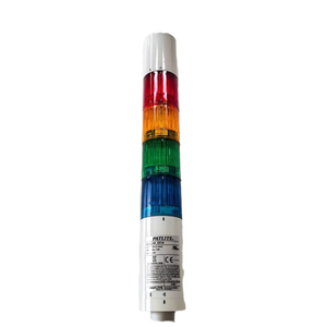 PATLITE LR4 Series LED Enclosed Buzzer IP65 85dB 24V DC Foldable <b>Pole</b> Mount Indicator with Rotational Lock Design Green Blue - Product Image 2