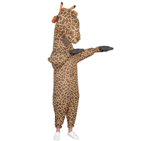Bas quantité minimale de commande Halloween Party Cosplay Mascotte Dessin Animé Costume Personnalisé Gonflable Giraffle Costume Pour Adultes