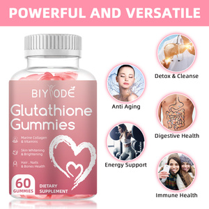 Biyode Klaar Voorraad Schoonheid Wit Glutathion Collageen Gummies Immuunsysteem Spijsvertering Gezondheid Houden Jonge Supplement - Product Image 2