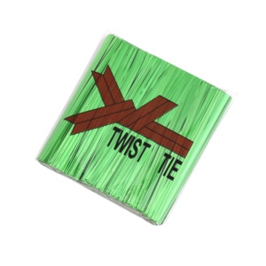 Bán buôn giá rẻ tái sử dụng dây kim loại quan hệ xoắn, tùy chỉnh bao bì thực phẩm dây Tie với xoắn và gắn thiết kế - Product Image 5