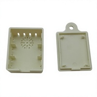 Boîtier électronique rectangulaire blanc en plastique moulé par injection, finition lisse, pour l'assemblage de modules de contrôle de circuits imprimés portables