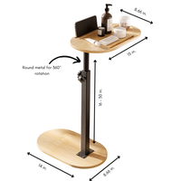 Cadeaux de Noël personnalisés pour maman-Plateau de bain personnalisé extensible en bambou