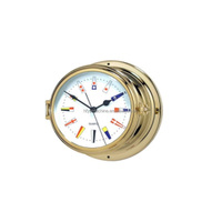 Baromètres nautiques anéroïdes marins, horloge murale en laiton marine, baromètre à mouvement anéroïde réglable de précision, baromètre marin