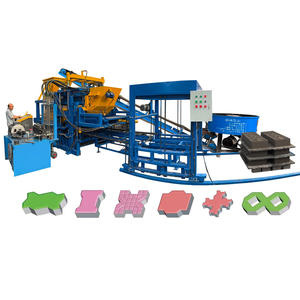 Línea de producción de máquina de fabricación de ladrillos completamente automática 5-15: alimentador de tablero, mezclador, transportador, apilador de ladrillos - Product Image 1