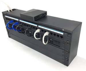 Panneau de brosse de gestion de câbles de rack de réseau horizontal 1U - Product Image 6