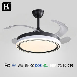 Lámpara de Techo Moderna con Ventilador LED, Retráctil, con Control Remoto, Silenciosa, 6 Velocidades, para Hogar y Restaurante - Product Image 2