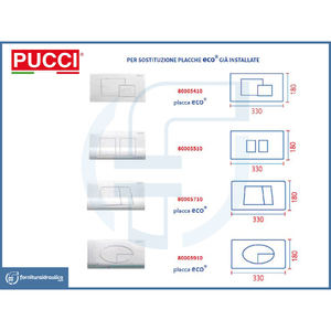 Kit Pulsante di Risciacquo Eco 12mm per Cisterne Pucci 1992-2010, Colore Bianco - Product Image 2